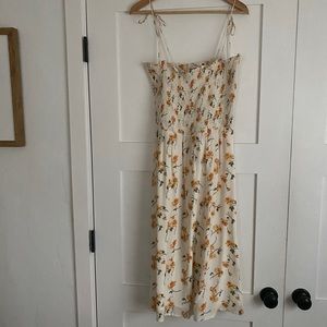 Floral Lace-Trimmed Dress